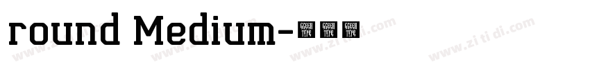 round Medium字体转换